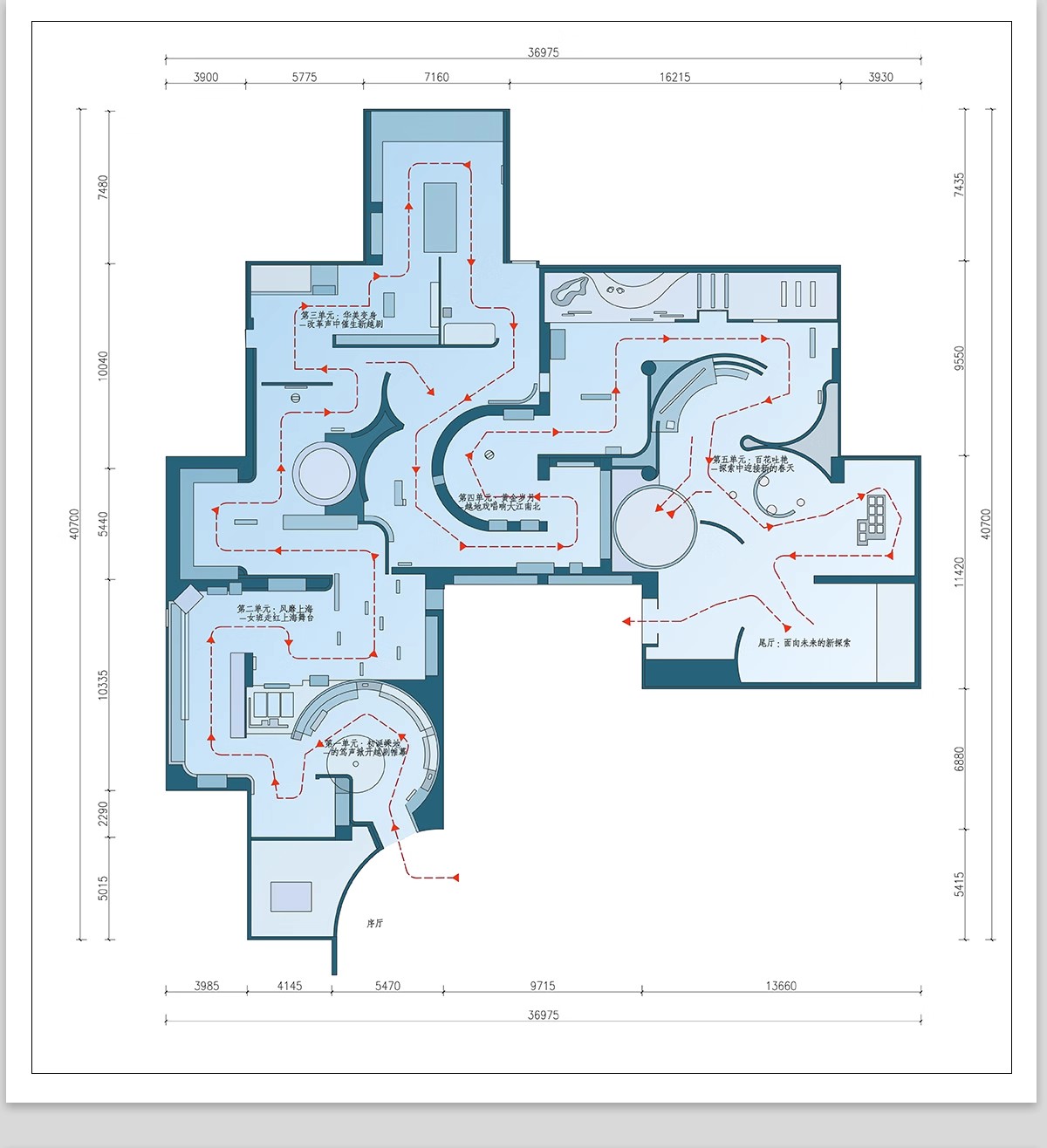 图片[13]-文化展厅CAD平面布置图 室内展馆企业科技历史展览馆方案布局设计-大怪兽分享