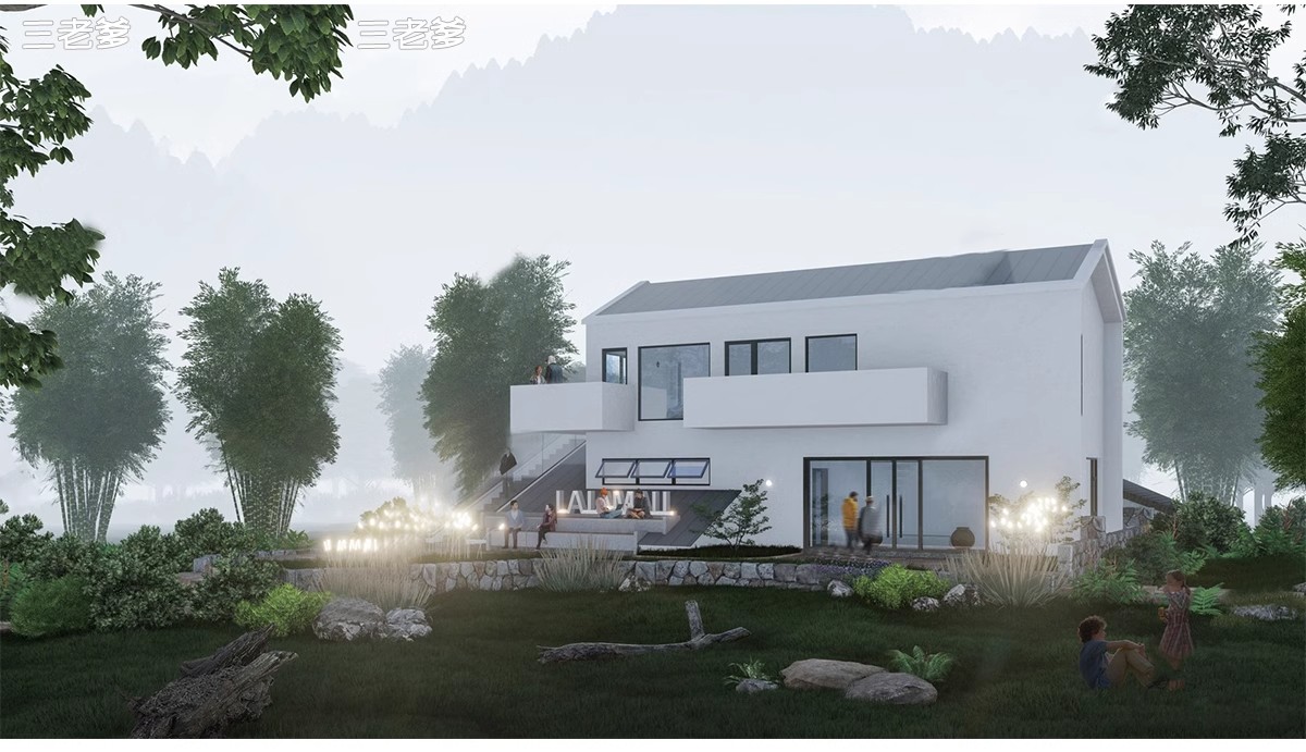 图片[13]-草图大师民宿度假村酒店中式现代别墅客栈旅游创意外观建筑SU模型-大怪兽分享