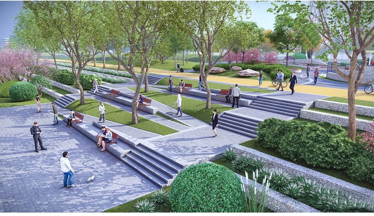 图片[13]-无障碍坡道楼梯景观阶梯公园台阶高差地形草图大师SU模型广场山地-大怪兽分享