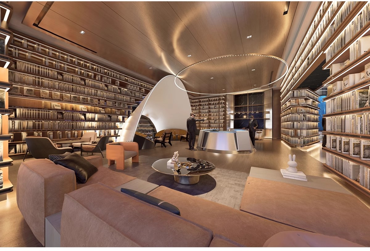 图片[13]-书吧SU模型 工业风书咖图书馆室内设计sketchup书店CAD施工图素材-大怪兽分享