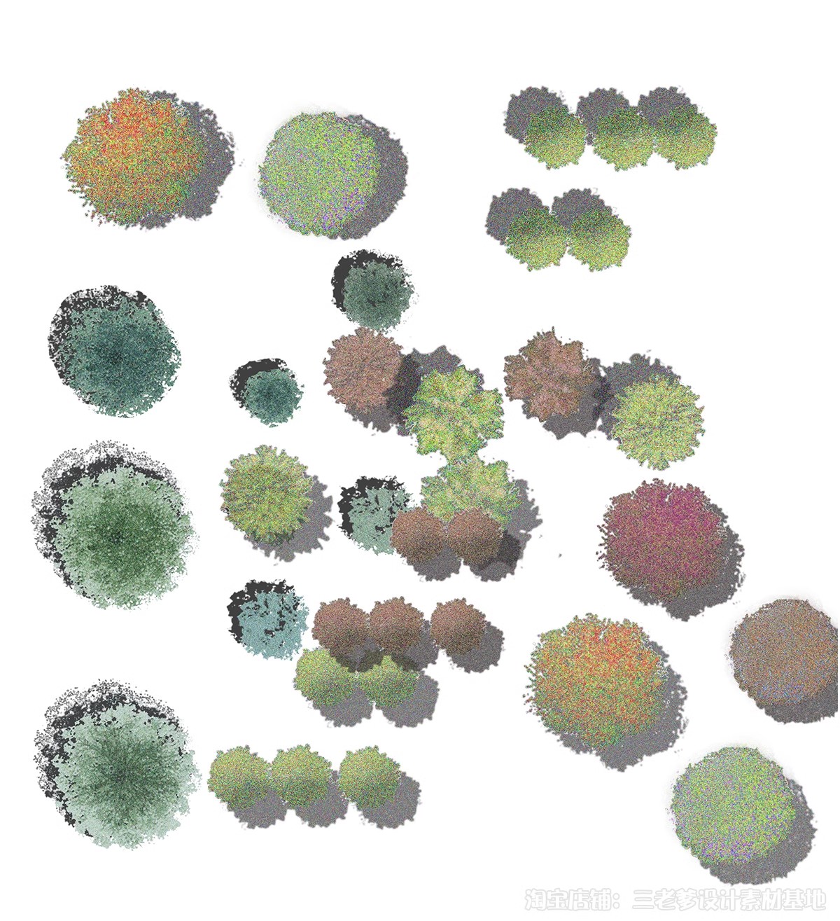 图片[13]-园林景观PS彩色总平面图案笔刷立面填充植物铺装psd分层设计素材-大怪兽分享