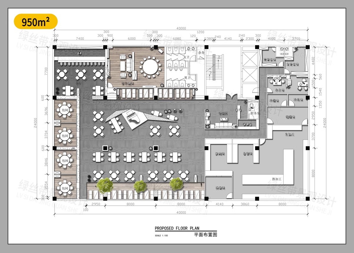 图片[12]-西 餐厅音乐餐饮空间方案设计布局图CAD平面图布置图室内施工图-大怪兽分享