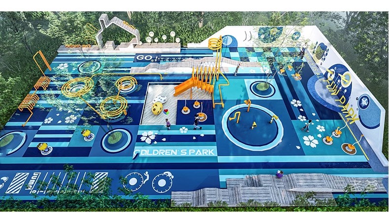 图片[32]-儿童乐园SU模型 游乐场活动区户外拓展训练设施CAD施工图草图大师-大怪兽分享