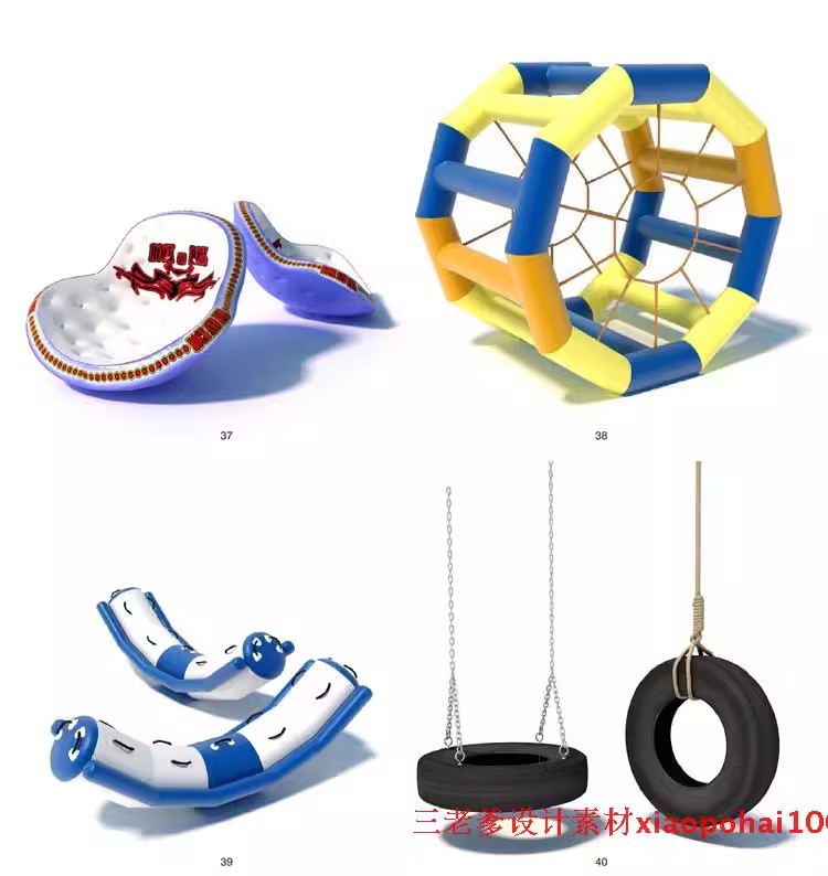 图片[41]-儿童乐园早教中心教室幼儿园3d模型室内CAD施工图3dmax效果平面SU-大怪兽分享