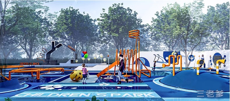 图片[33]-儿童乐园SU模型 游乐场活动区户外拓展训练设施CAD施工图草图大师-大怪兽分享
