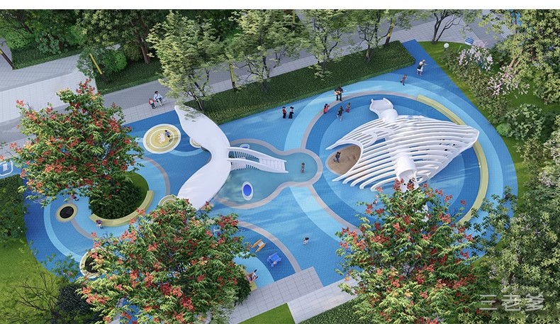 图片[34]-儿童乐园SU模型 游乐场活动区户外拓展训练设施CAD施工图草图大师-大怪兽分享