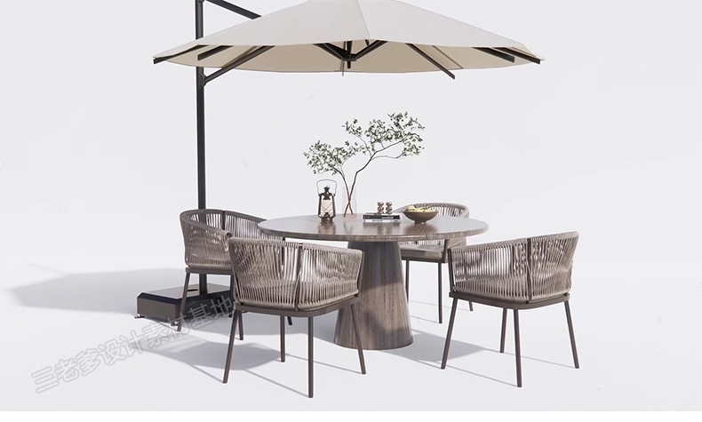 图片[24]-室外桌椅SU模型太阳伞户外咖啡厅休闲吧高脚凳躺椅沙发草图大师-大怪兽分享
