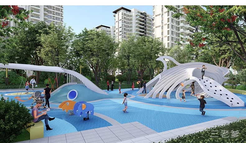 图片[35]-儿童乐园SU模型 游乐场活动区户外拓展训练设施CAD施工图草图大师-大怪兽分享
