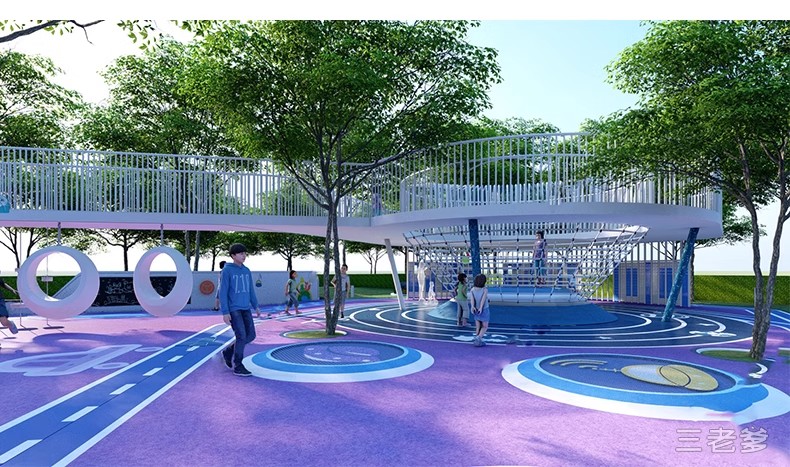 图片[37]-儿童乐园SU模型 游乐场活动区户外拓展训练设施CAD施工图草图大师-大怪兽分享