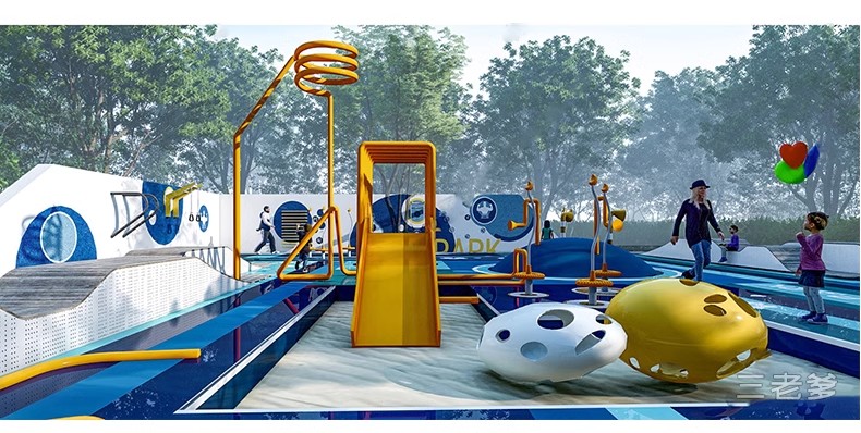 图片[38]-儿童乐园SU模型 游乐场活动区户外拓展训练设施CAD施工图草图大师-大怪兽分享