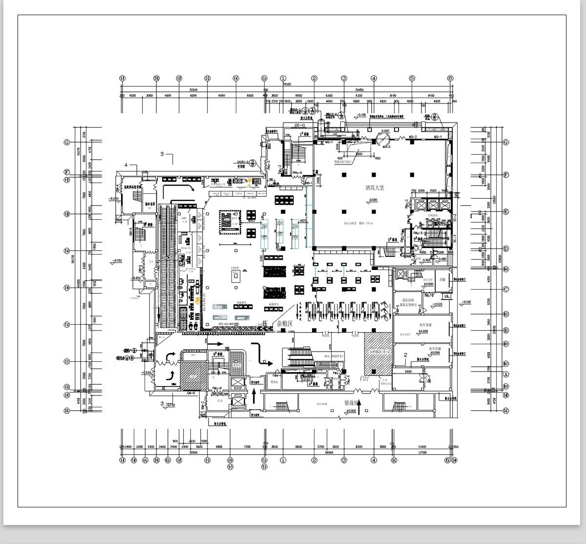 图片[14]-200套，超市卖场CAD施工图布局方案连锁购物中心百货商场平面布置图素材-大怪兽分享