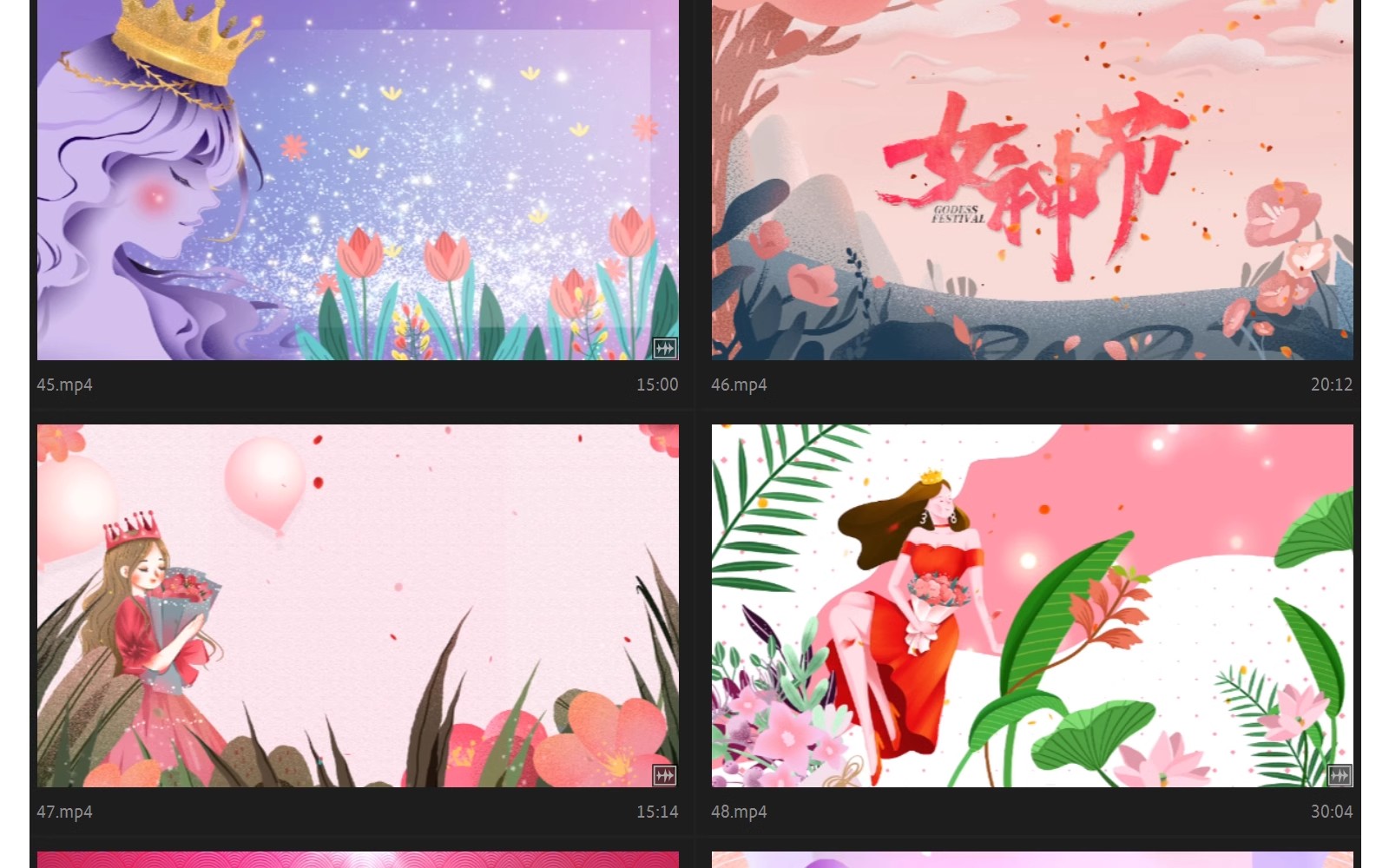 图片[12]-38妇女节片头MP4视频素材三八女王女神节日祝福晚会led舞台背景-大怪兽分享