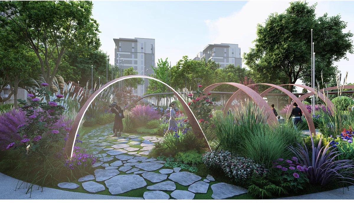 图片[14]-园林景观花镜花境植物配置地被花丛花草花卉草花组团搭配su模型库-大怪兽分享