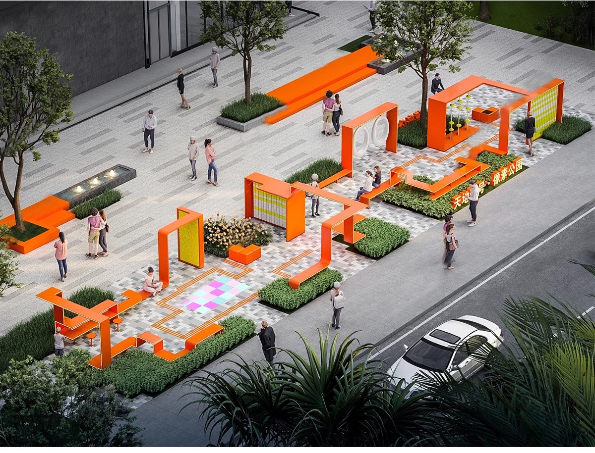 图片[14]-现代商业街广场景观座椅SU模型积木趣味种植树池坐凳小品草图大师-大怪兽分享