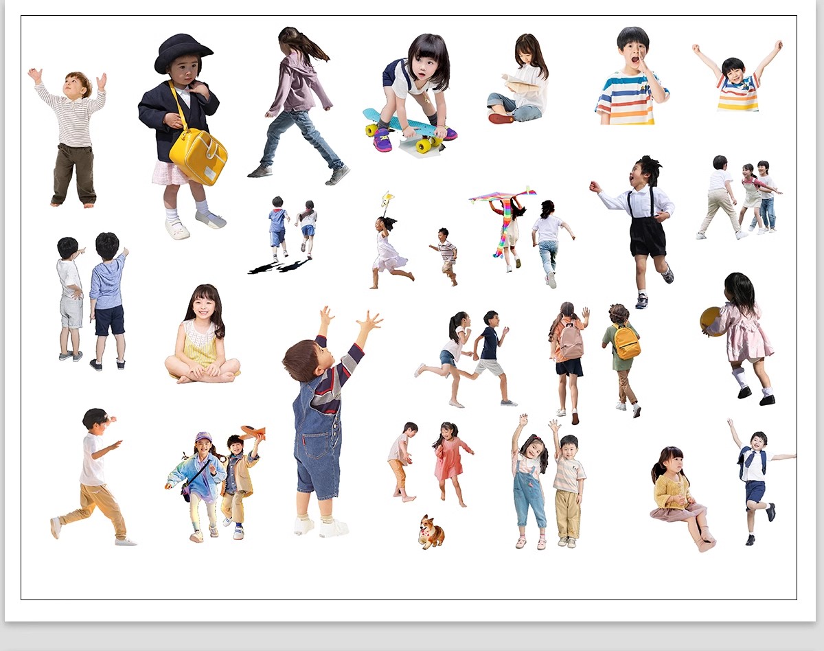 图片[14]-人物青年老人小孩子PS后期素材建筑效果图后期鸟瞰亚洲人PNG免抠-大怪兽分享