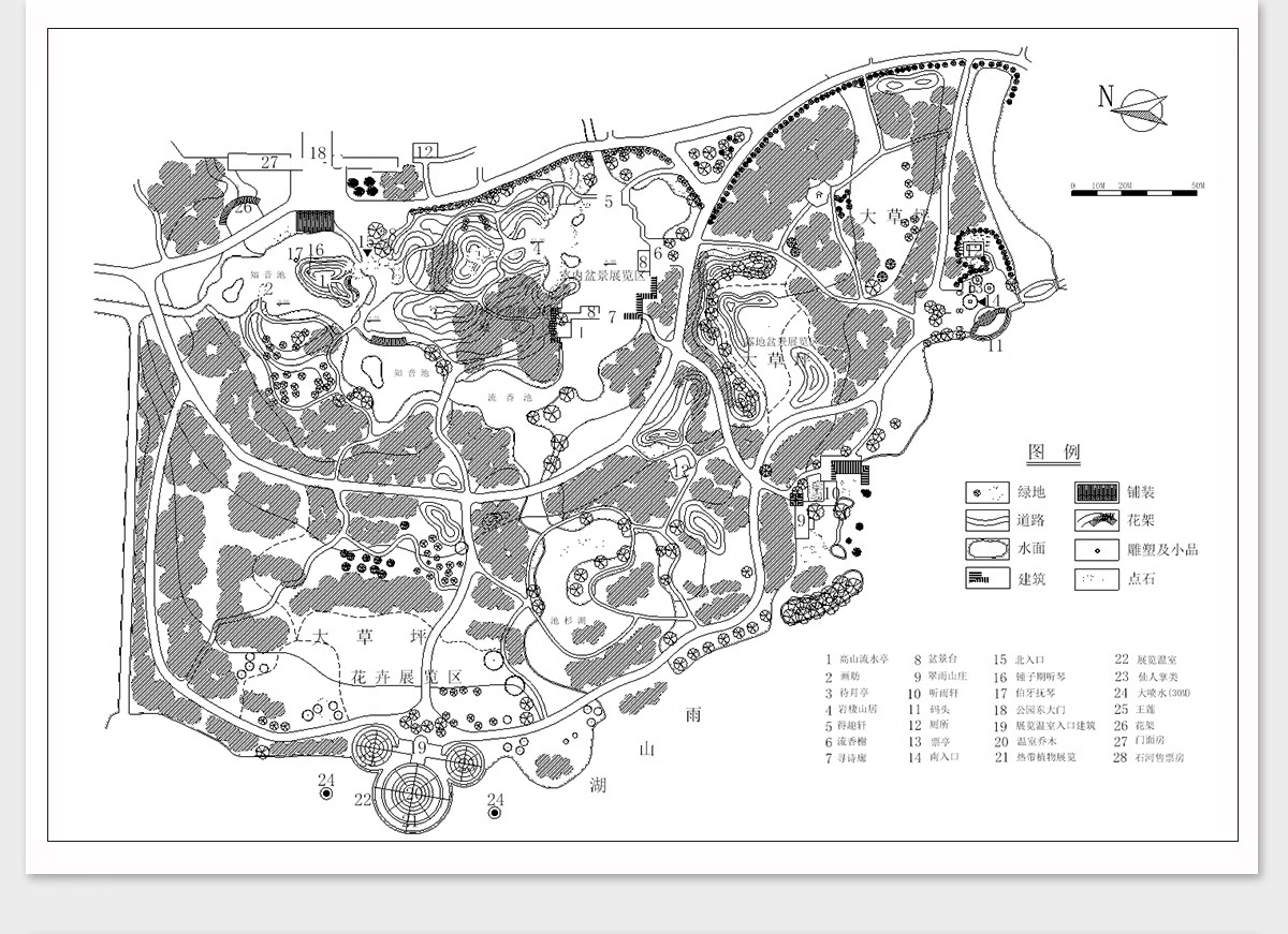 图片[14]-700套，园林景观公园小游园滨水湿地广场全套cad施工图规划平面设计方案-大怪兽分享