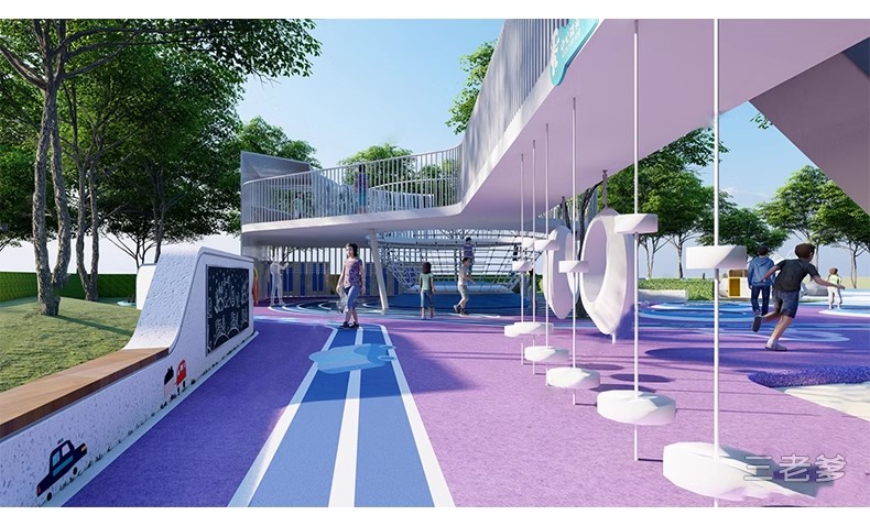 图片[40]-儿童乐园SU模型 游乐场活动区户外拓展训练设施CAD施工图草图大师-大怪兽分享