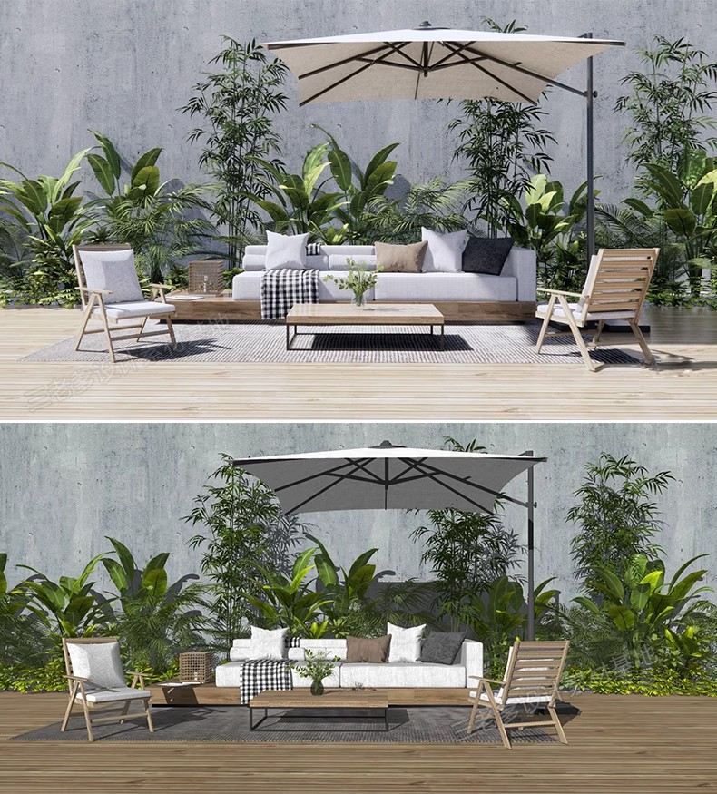 图片[30]-室外桌椅SU模型太阳伞户外咖啡厅休闲吧高脚凳躺椅沙发草图大师-大怪兽分享