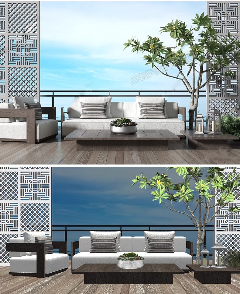 图片[34]-室外桌椅SU模型太阳伞户外咖啡厅休闲吧高脚凳躺椅沙发草图大师-大怪兽分享