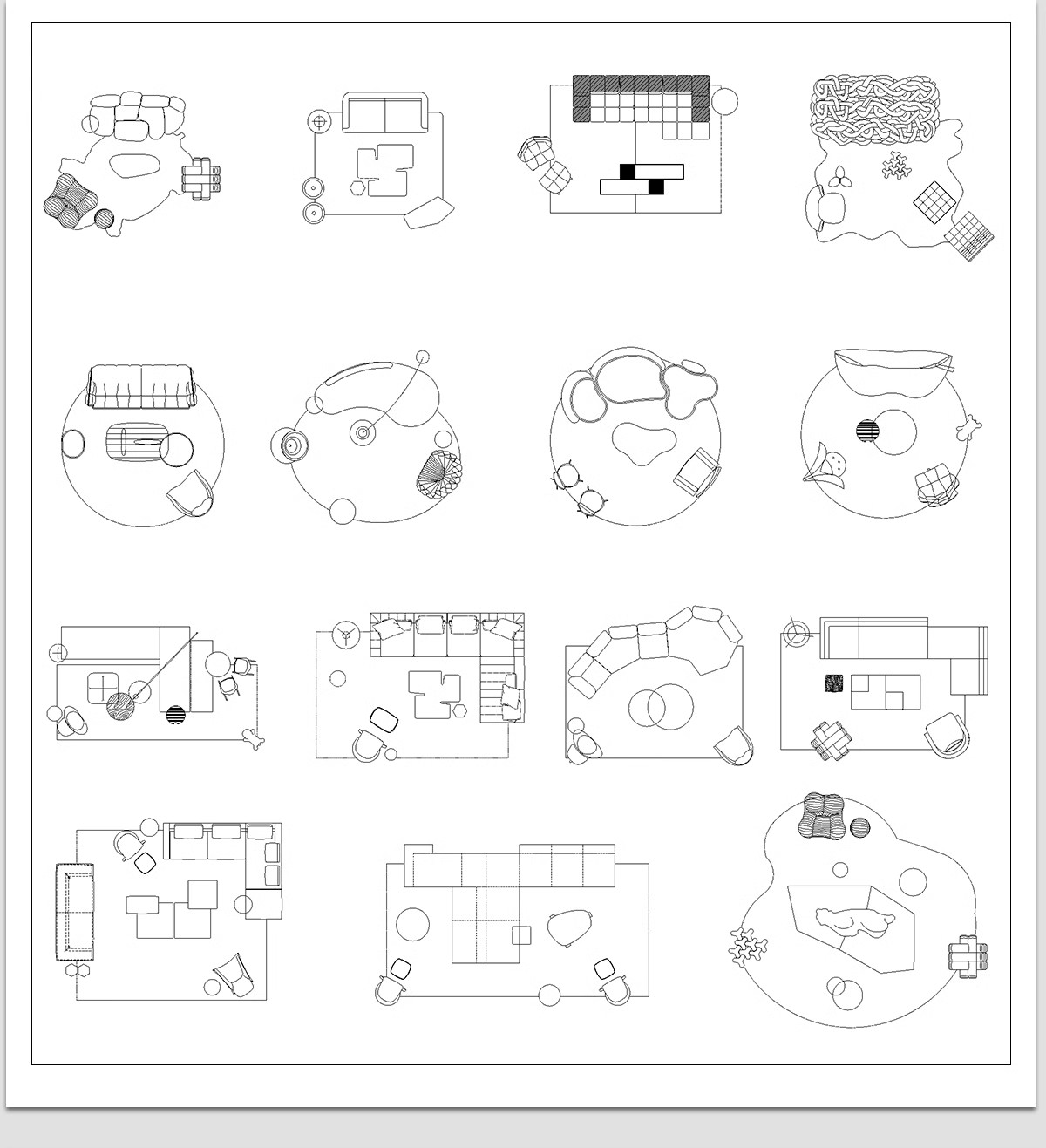 图片[15]-cad动态块图块cad图库 CAD字体填充家装家具工装节点室内设计素材-大怪兽分享