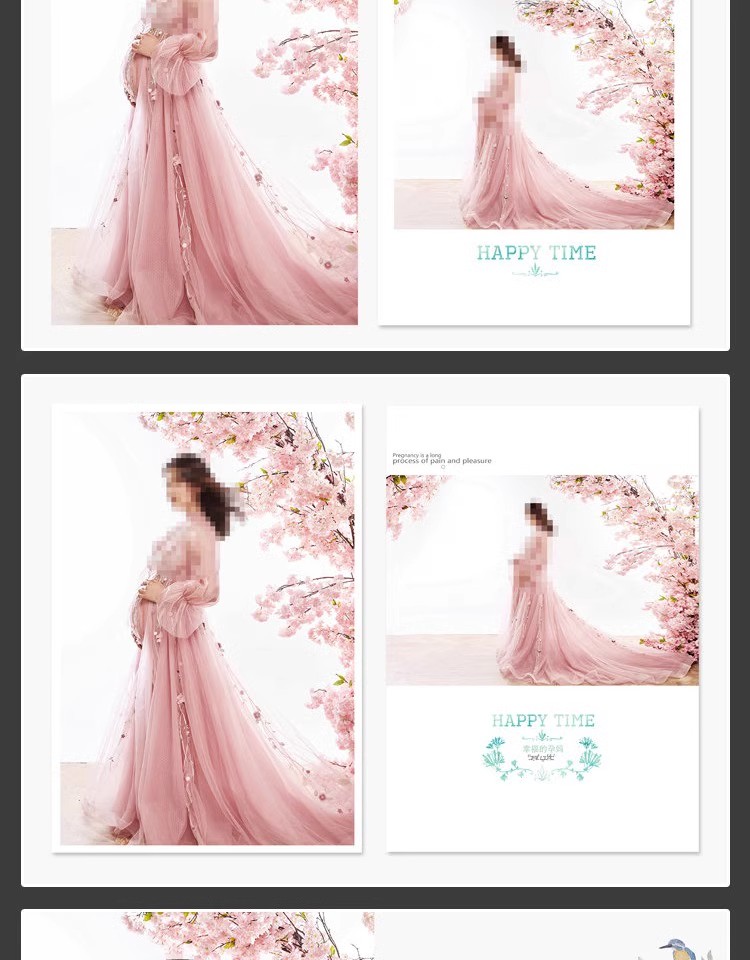 图片[13]-时尚孕妇准妈妈写真相册影楼排版孕妈照片摄影PSD模板设计素材-大怪兽分享