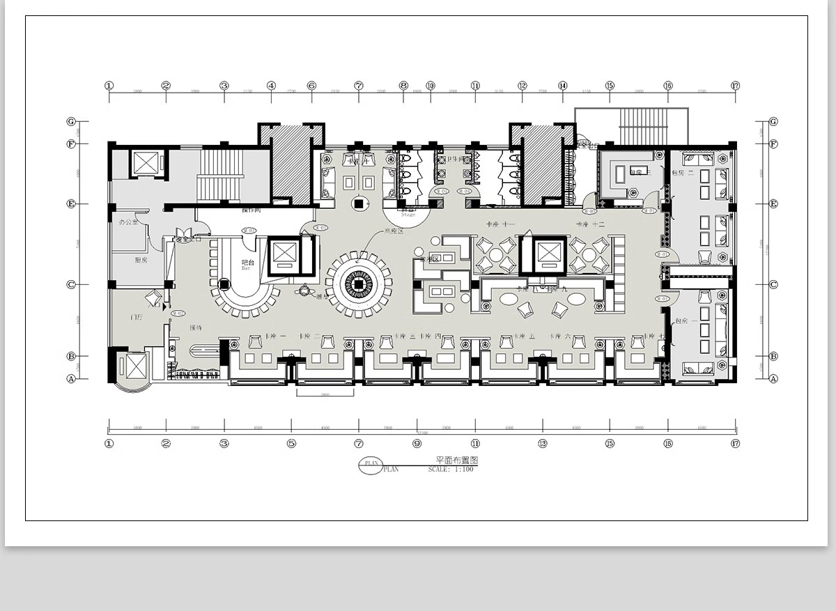 图片[13]-150套，咖啡厅咖啡馆CAD空间布局方案 奶茶店施工平面布置图店铺装修设计-大怪兽分享