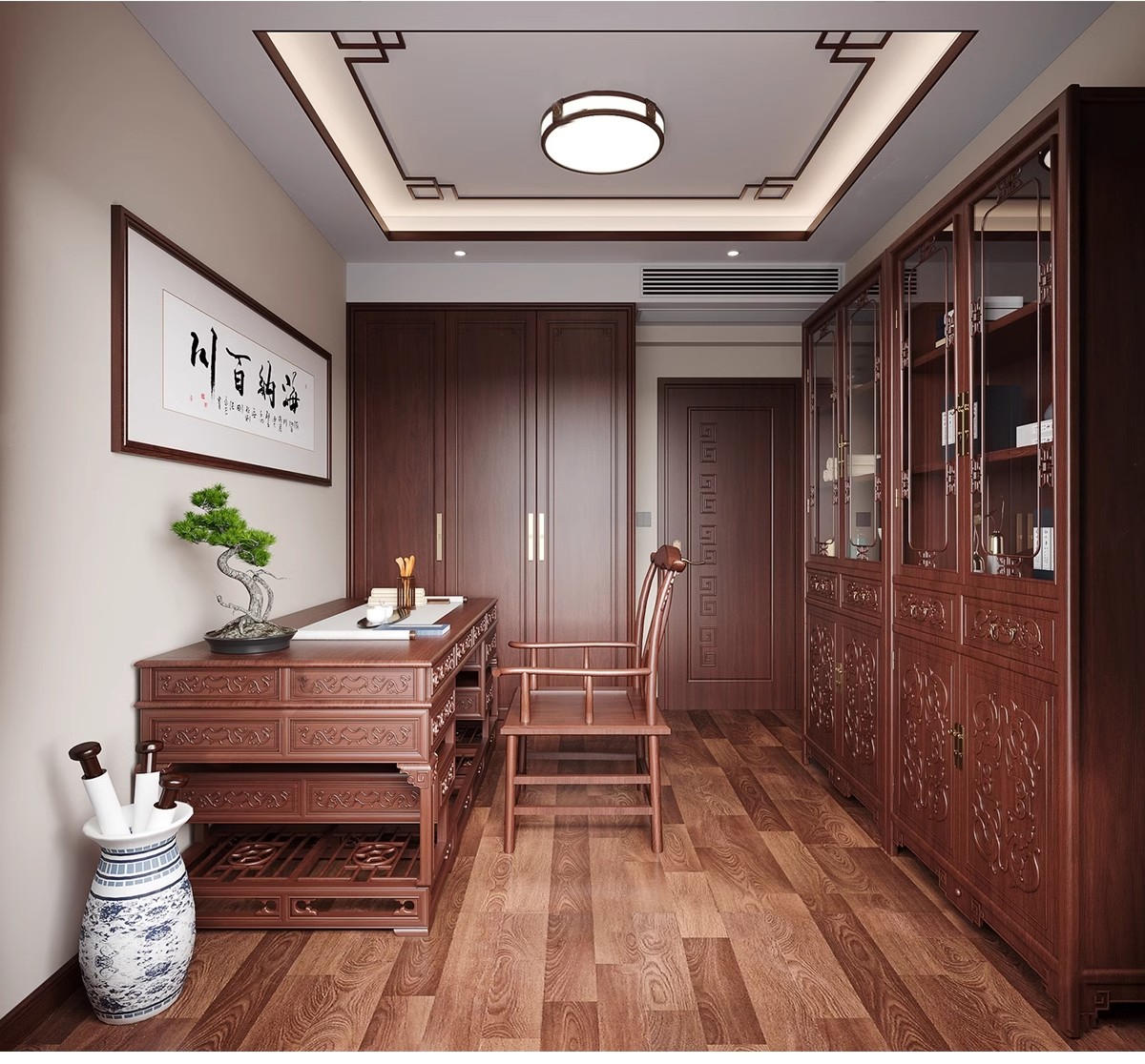 图片[15]-新中式风格SU模型室内家装客厅沙发家具餐桌椅卧室床草图大师素材-大怪兽分享