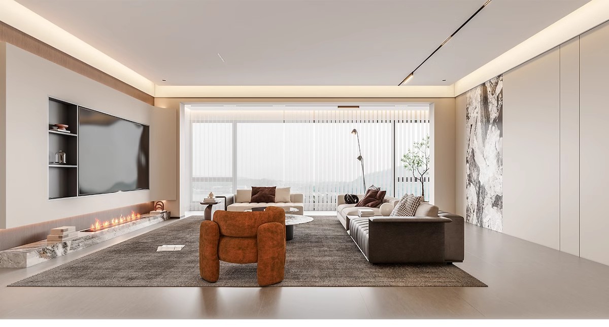 图片[14]-1300张，意式装修设计效果图 极简轻奢风格家装房屋房子客厅卧室室内图库-大怪兽分享