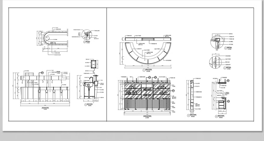 图片[15]-吧台CAD图库厨房吧椅现代室内家装西厨中岛台餐桌椅子图块施工图-大怪兽分享
