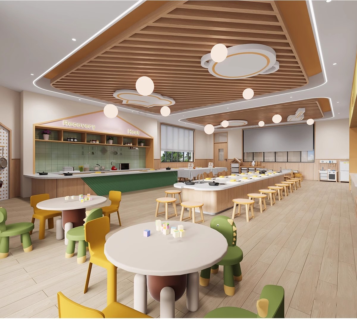 图片[13]-儿童乐园早教中心教室幼儿园3d模型室内CAD施工图3dmax效果平面SU-大怪兽分享