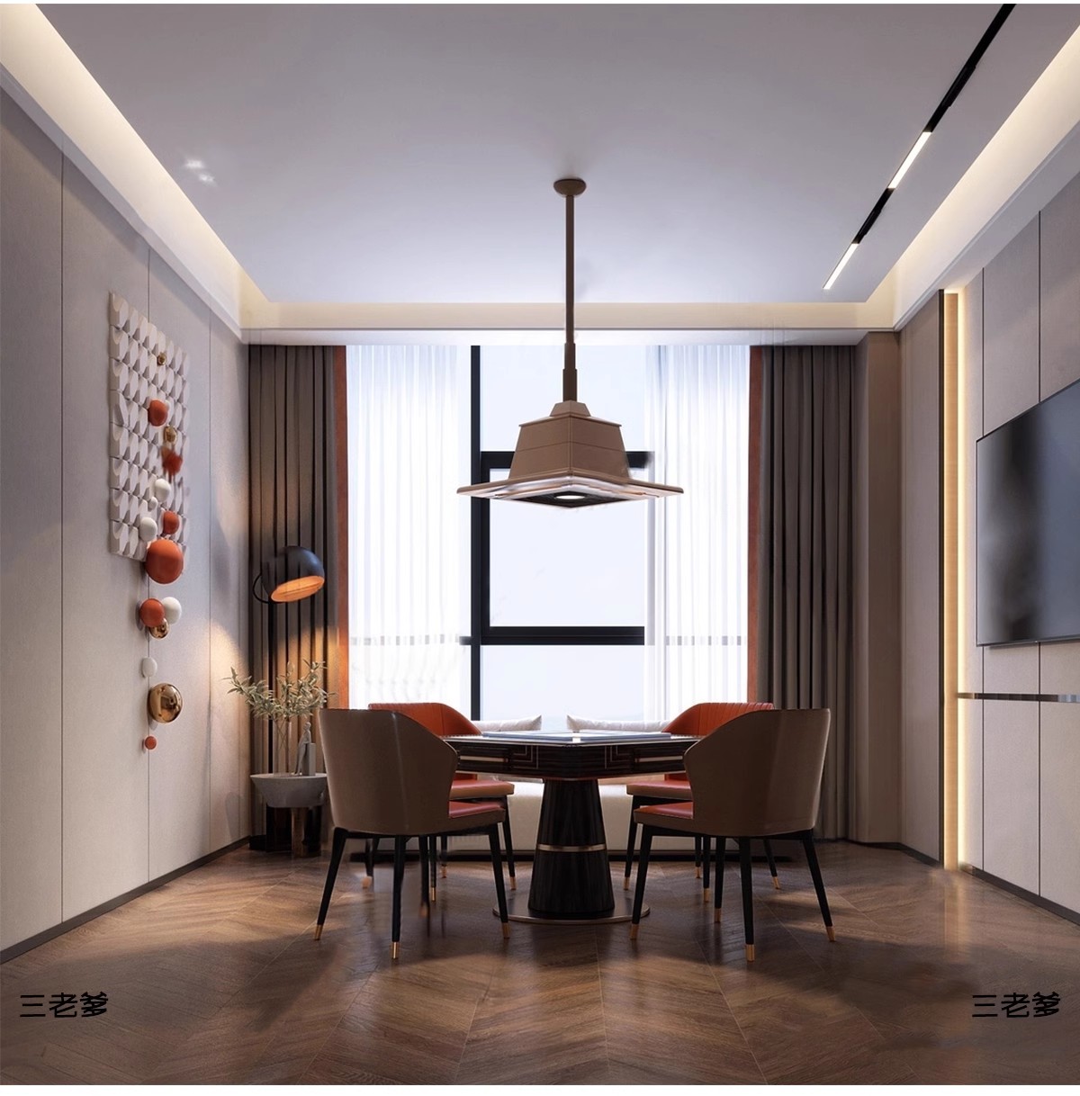 图片[15]-草图大师家装工装棋牌室麻将室围棋包厢包间娱乐室桌椅SU模型素材-大怪兽分享