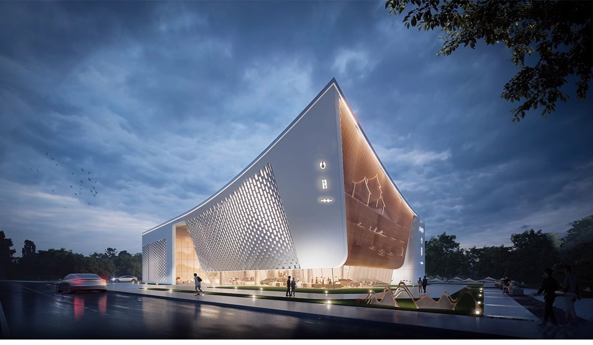 图片[15]-坡屋顶建筑SU模型公建文化展览馆服务中心新中式折线建筑草图大师-大怪兽分享