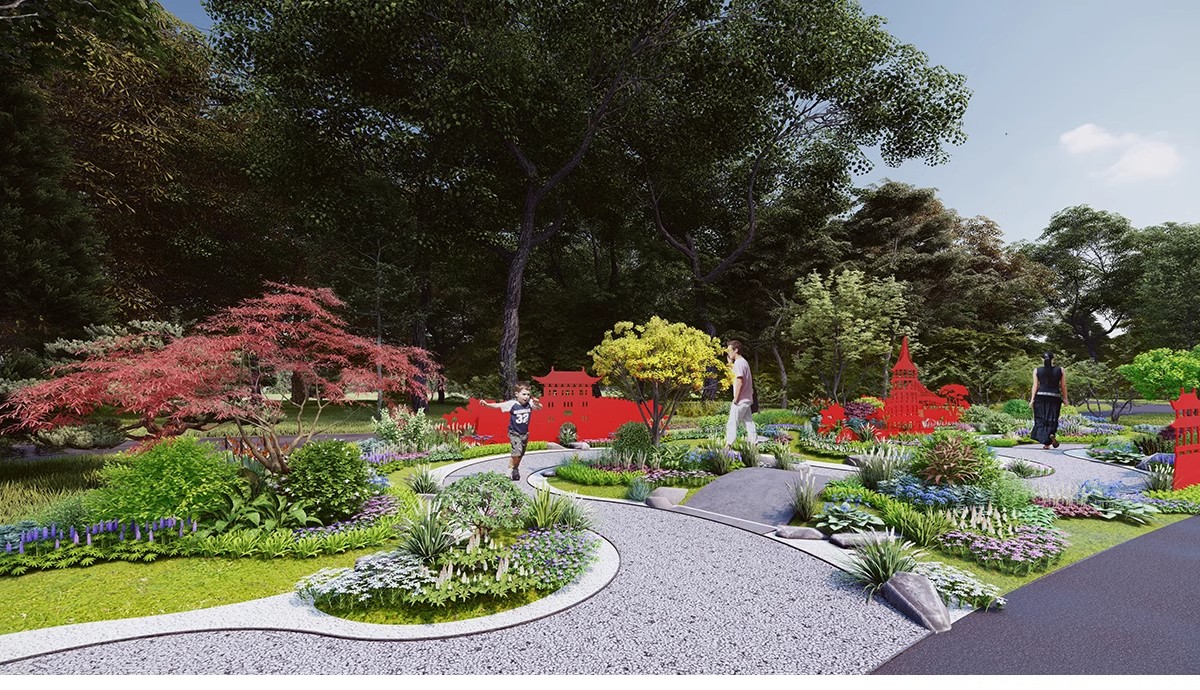 图片[15]-园林景观花镜花境植物配置地被花丛花草花卉草花组团搭配su模型库-大怪兽分享