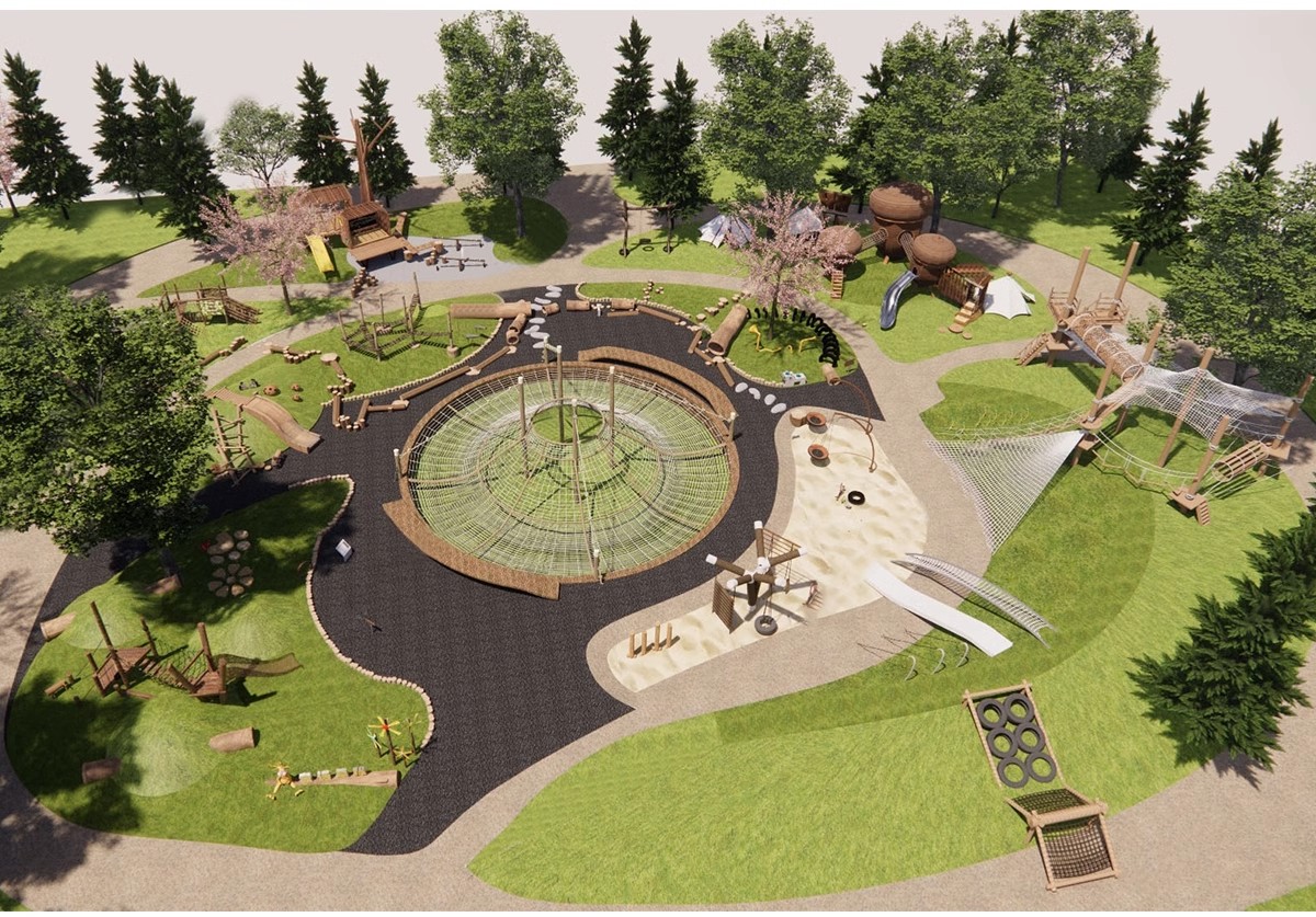 图片[15]-儿童乐园SU模型 游乐场活动区户外拓展训练设施CAD施工图草图大师-大怪兽分享