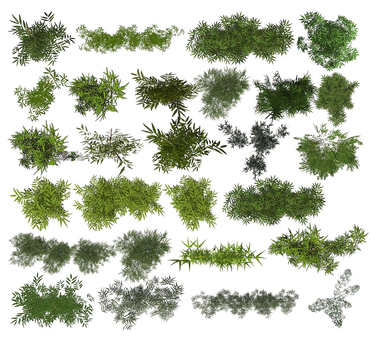 图片[14]-6000+，小清新PS彩平图园林景观规划总平面拼贴植物草地铺装纹理后期素材-大怪兽分享