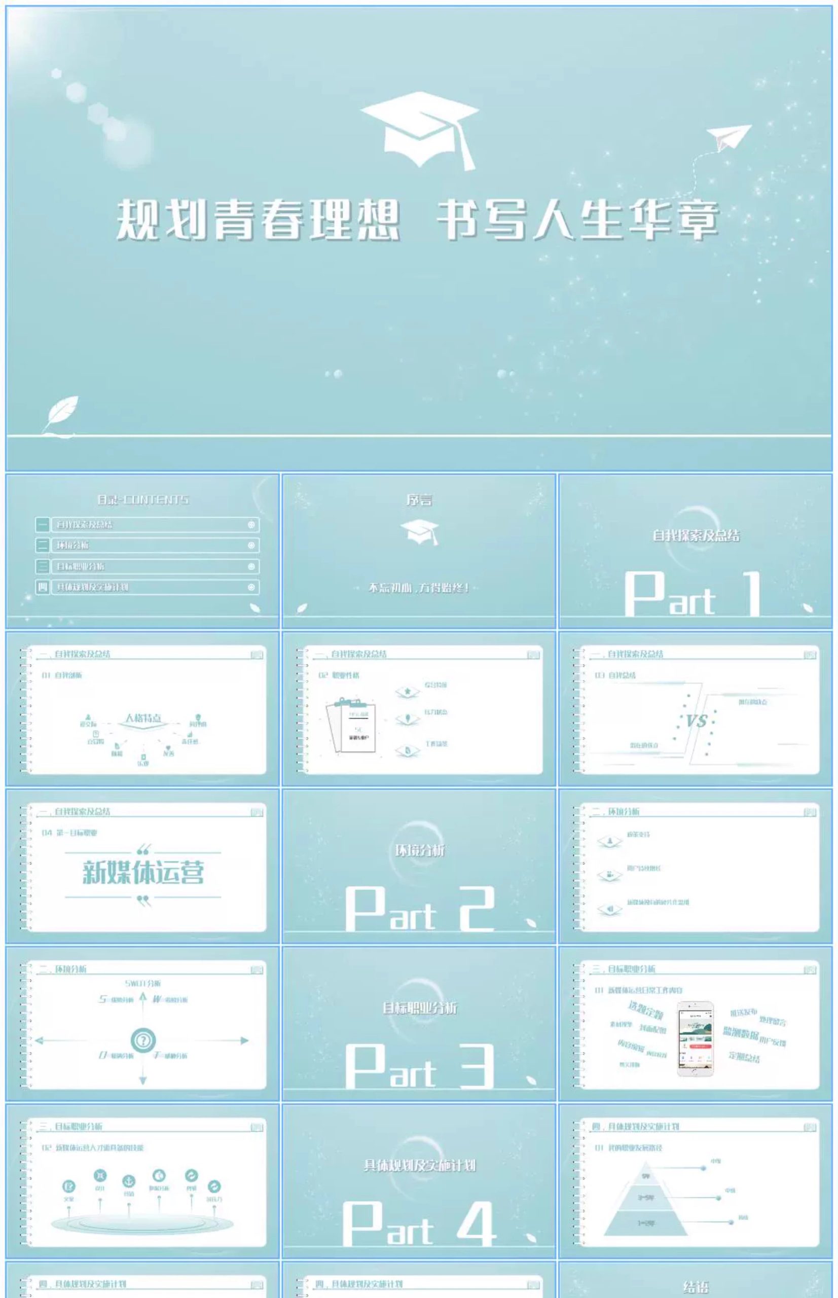 图片[14]-大学生职业生涯发展与规划ppt模板示大赛教材成品word答辩规划书-大怪兽分享