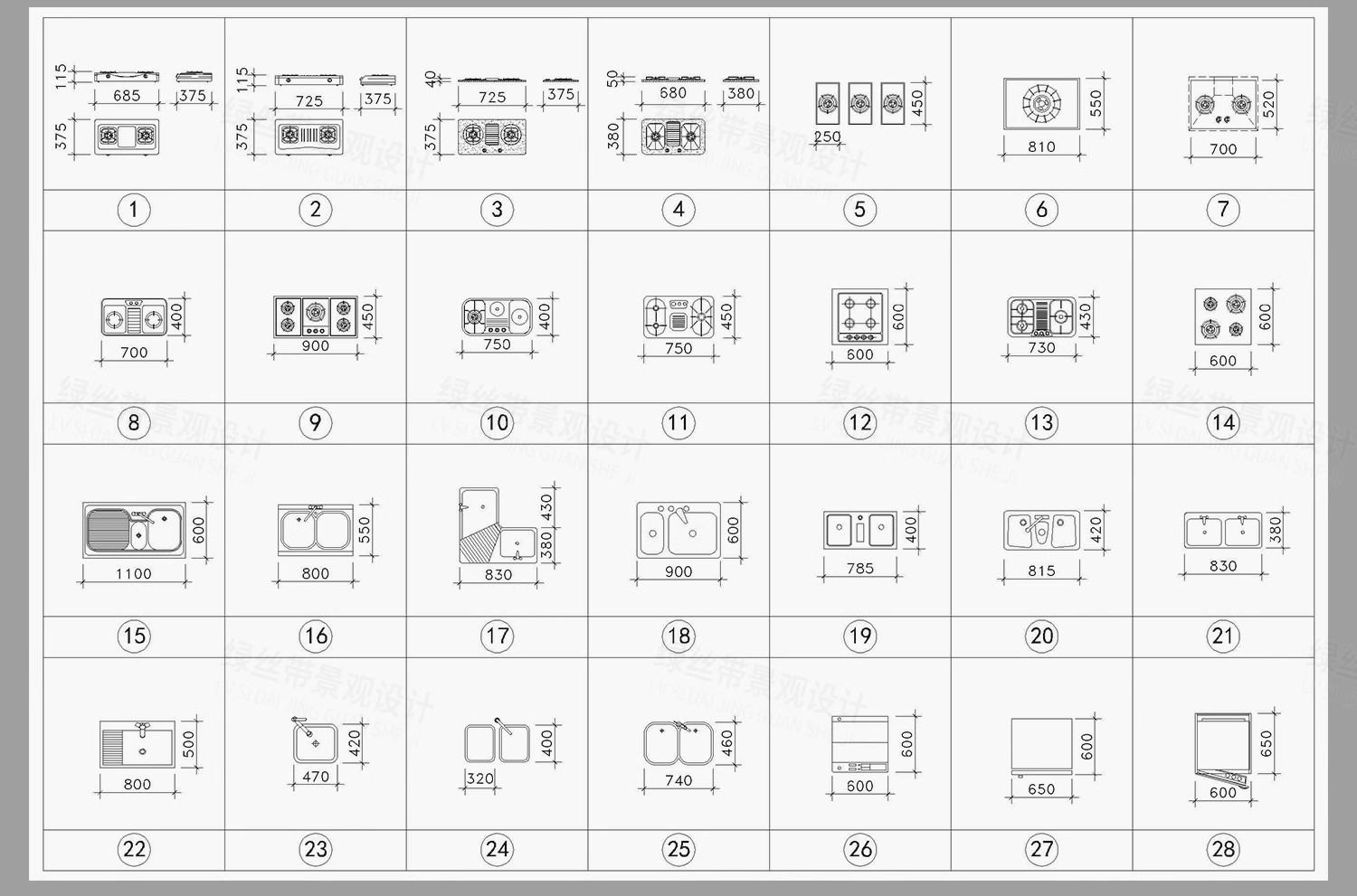 图片[14]-平面立面图块cad图库室内设计家装软装家具沙发椅子床具网红模块-大怪兽分享