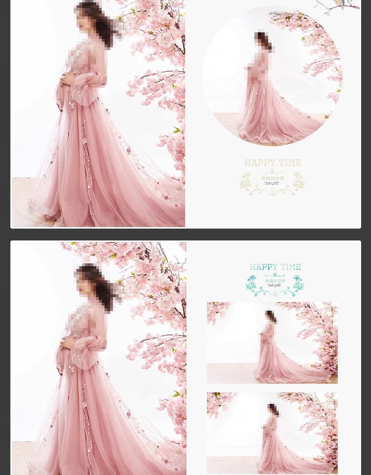 图片[14]-时尚孕妇准妈妈写真相册影楼排版孕妈照片摄影PSD模板设计素材-大怪兽分享