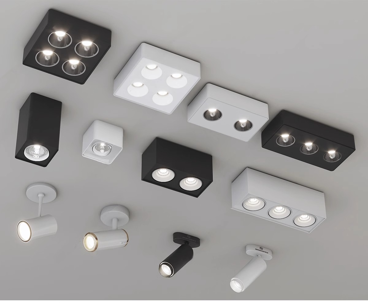 图片[16]-现代筒灯轨道射灯线条磁吸坎内嵌灯条双头舞台展示草图大师SU模型-大怪兽分享