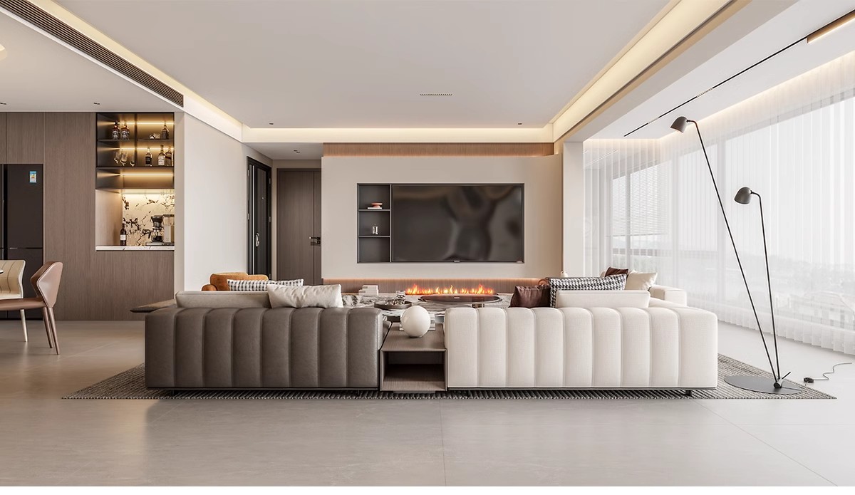 图片[15]-1300张，意式装修设计效果图 极简轻奢风格家装房屋房子客厅卧室室内图库-大怪兽分享