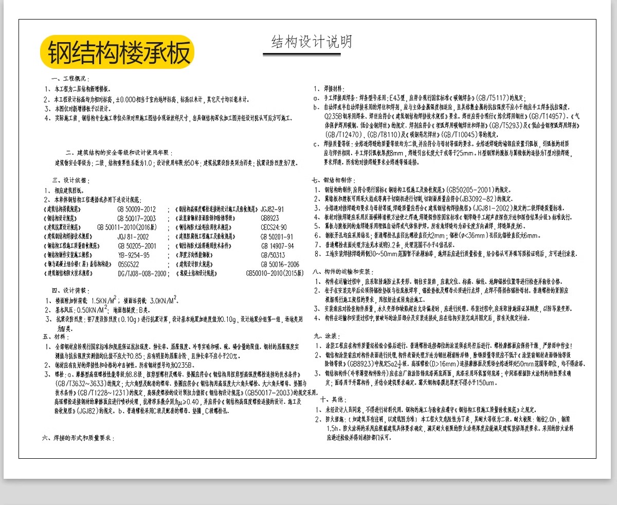 图片[16]-夹层楼板钢结构CAD施工图商铺公寓楼阁楼 楼承板详图节点大样图-大怪兽分享