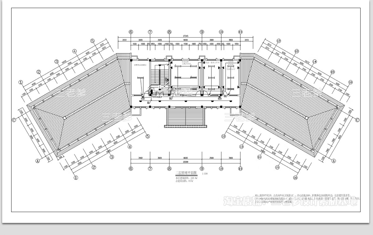 图片[16]-社区党群服务中心CAD施工图 便民办公室平面布置图方案设计图库-大怪兽分享