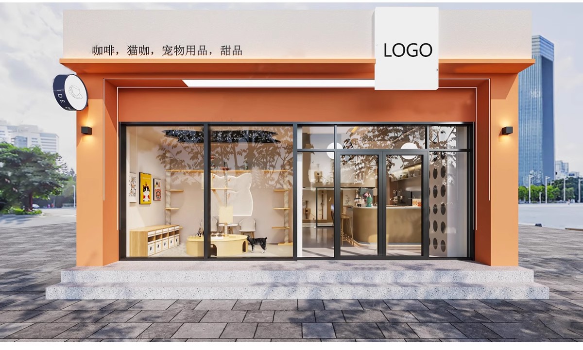 图片[15]-宠物店cad施工图纸 室内猫咖装修设计商店平面布置布局店铺效果图-大怪兽分享