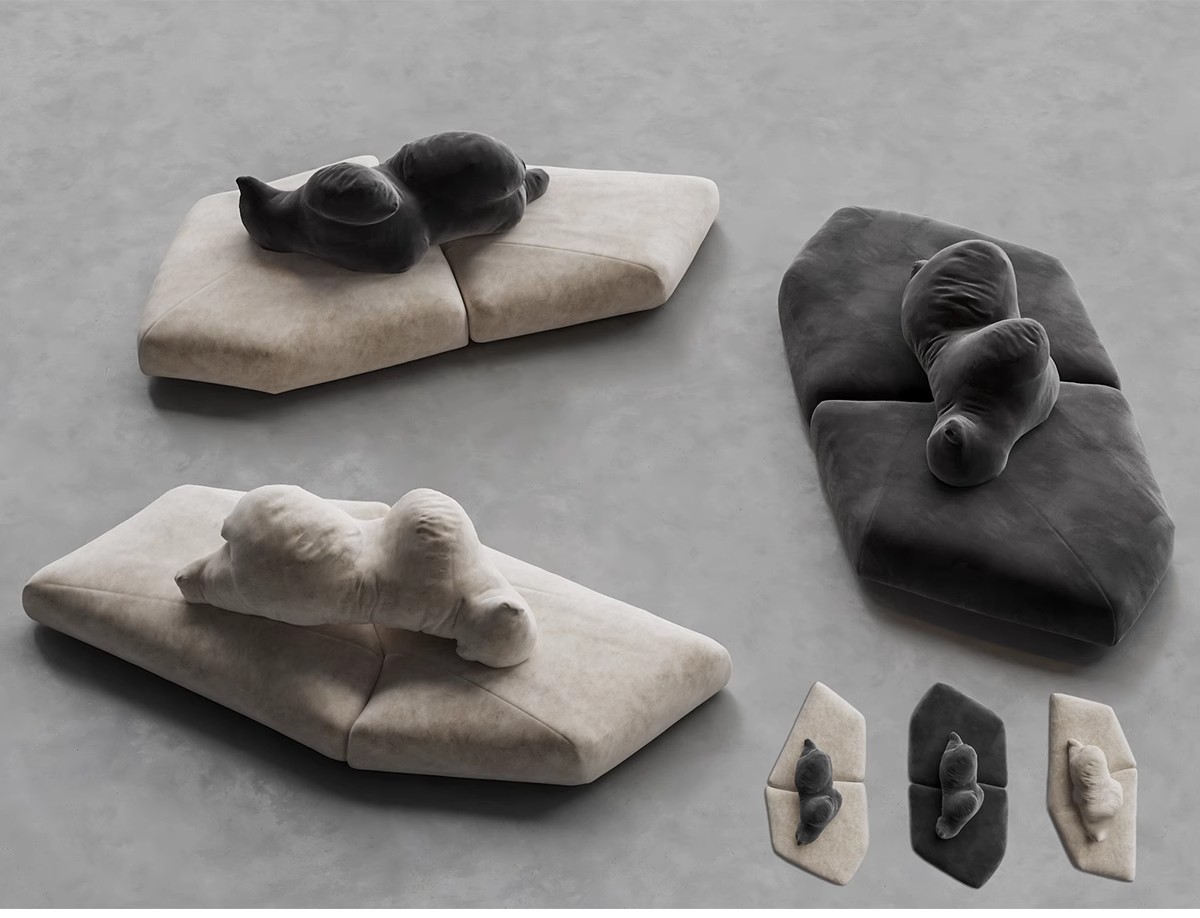 图片[16]-现代北欧沙发SU模型 客厅多人转角双人异形单人布艺沙发草图大师-大怪兽分享