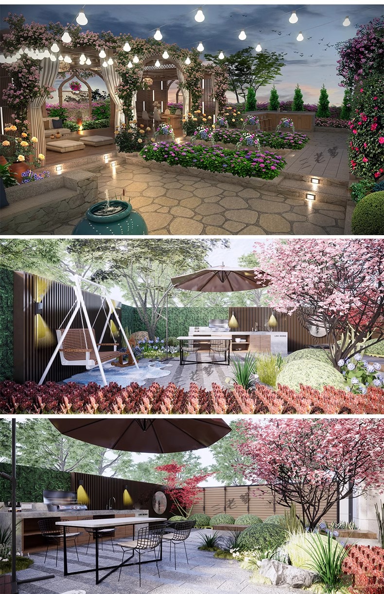 图片[22]-7600套，草图大师SU模型新中式日式别墅庭院入户花园屋顶露台园林景观CAD-大怪兽分享