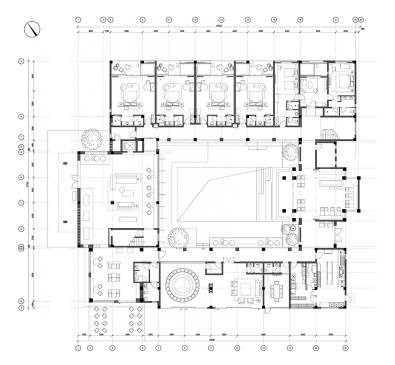 图片[158]-民宿客栈装修设计效果图SU模型全套方案乡村度假酒店CAD施工图纸-大怪兽分享