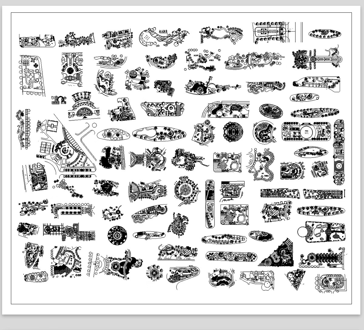 图片[15]-公园树池园林景观节点cad施工图 现代圆形树阵广场商业功能区图库-大怪兽分享