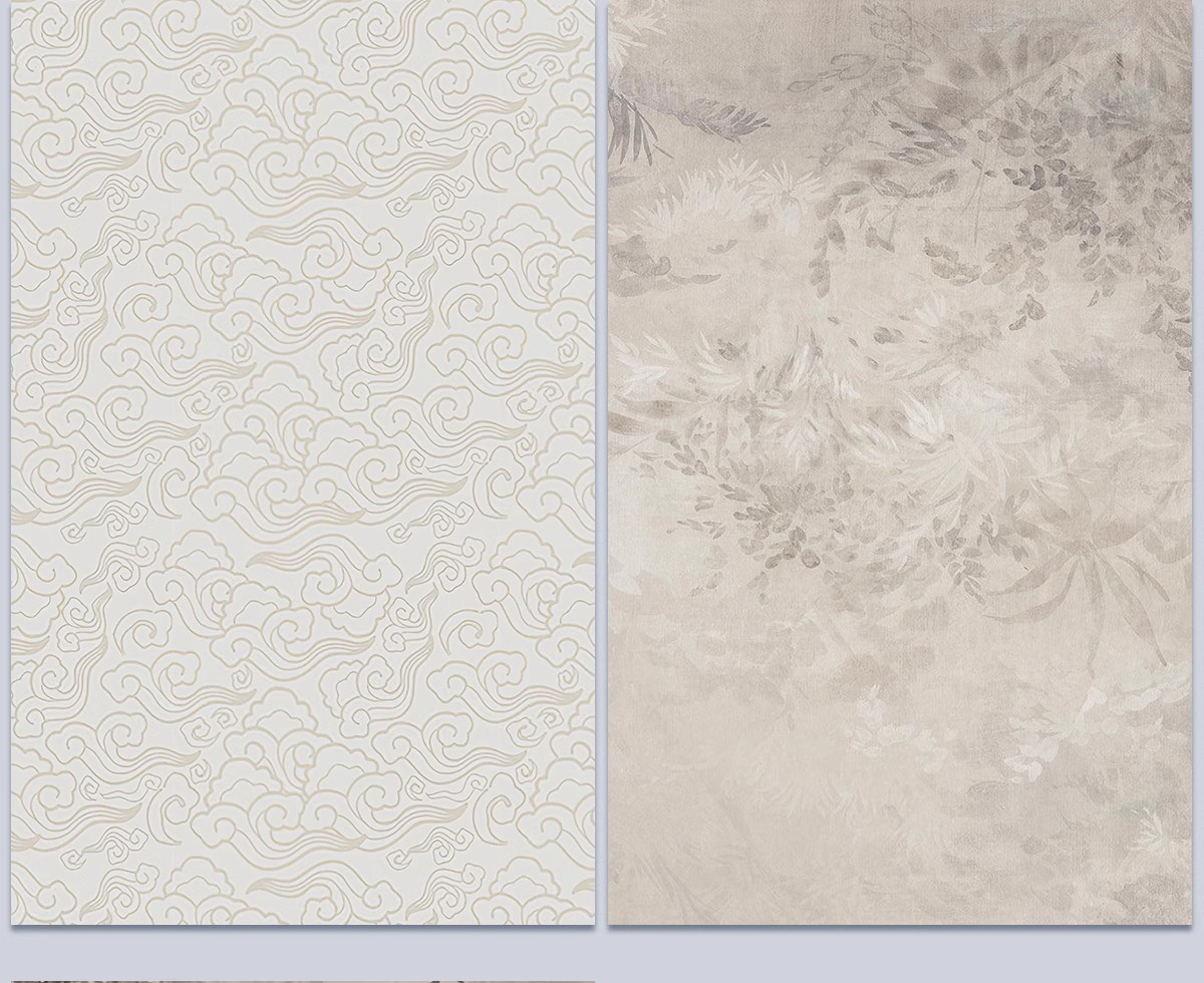 图片[17]-中式新中式壁画山水花鸟建筑背景墙壁纸装饰画高清材质SU贴图素材-大怪兽分享