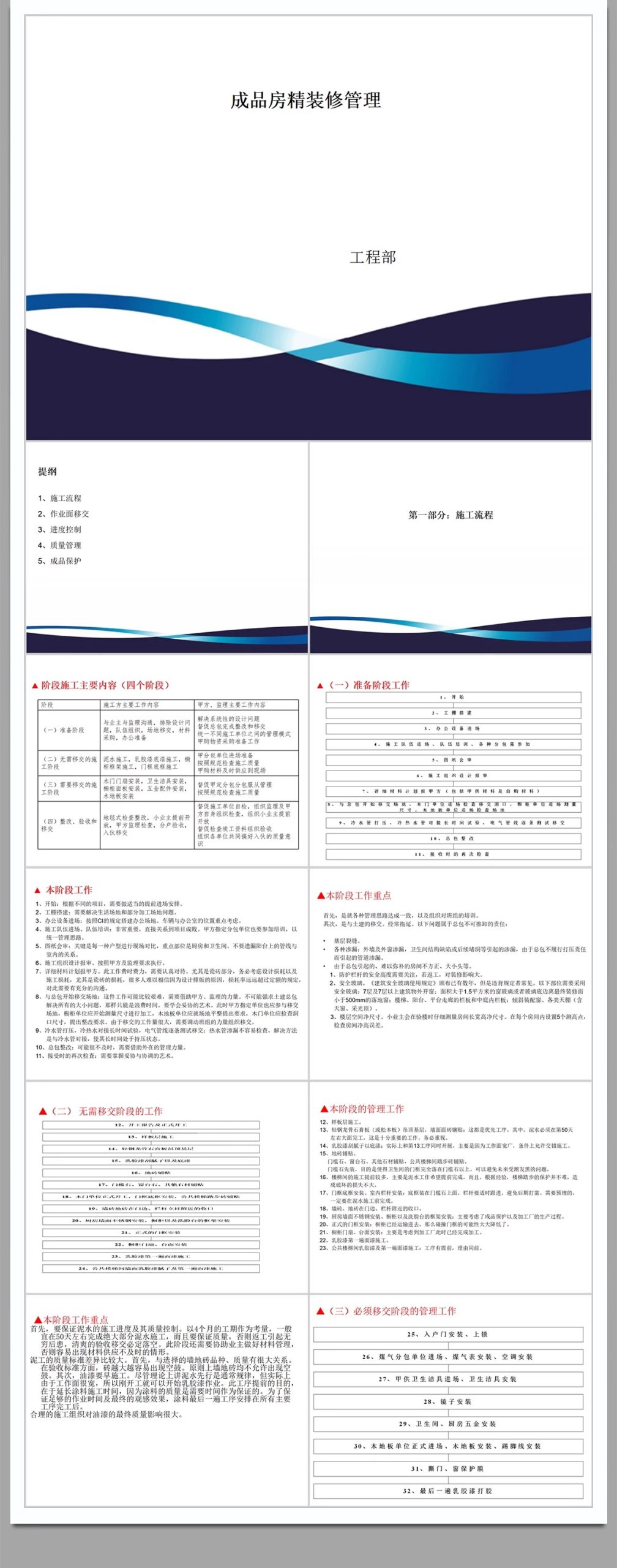 图片[17]-室内装修施工工艺流程PPT模板 装饰公司工程验收标准流程规范手册-大怪兽分享