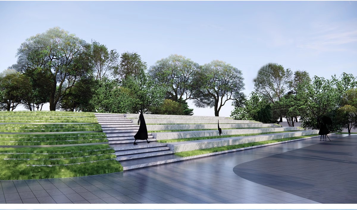 图片[17]-无障碍坡道楼梯景观阶梯公园台阶高差地形草图大师SU模型广场山地-大怪兽分享